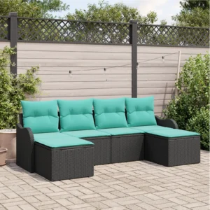 6 Piece Garden Sofa Set