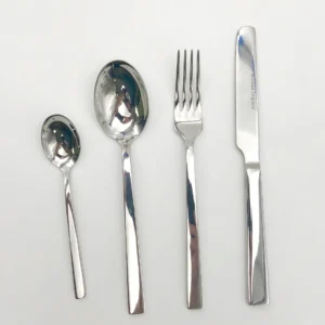 Four Piece Stainless Steel Dinner Set